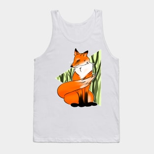 Wise Fox in the forest Tank Top